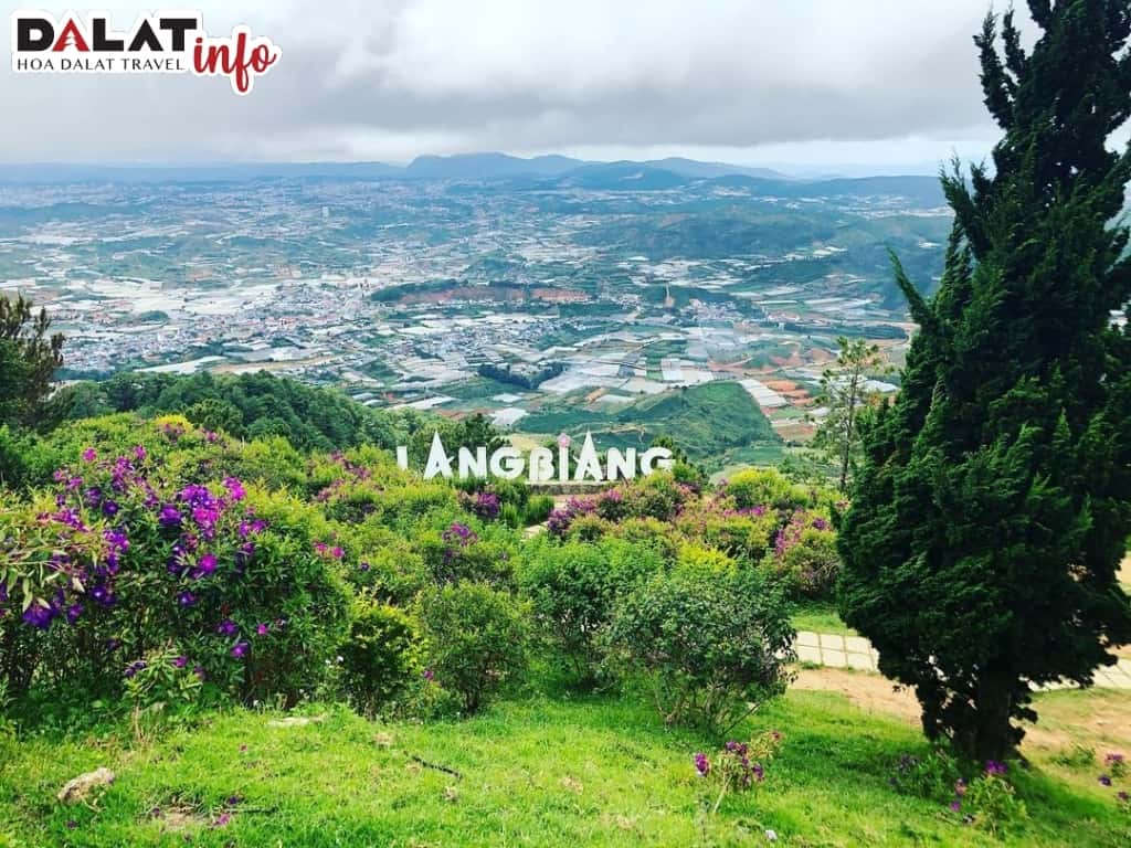 Từ đỉnh Langbiang, du khách sẽ thu gọn vào tầm mắt một Đà Lạt bình yên