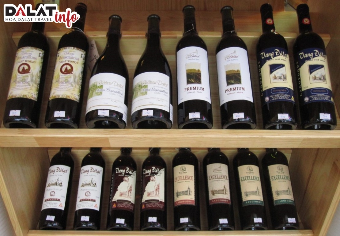 Top loại rượu Vang Đà Lạt bán chạy nhất trên thị trường