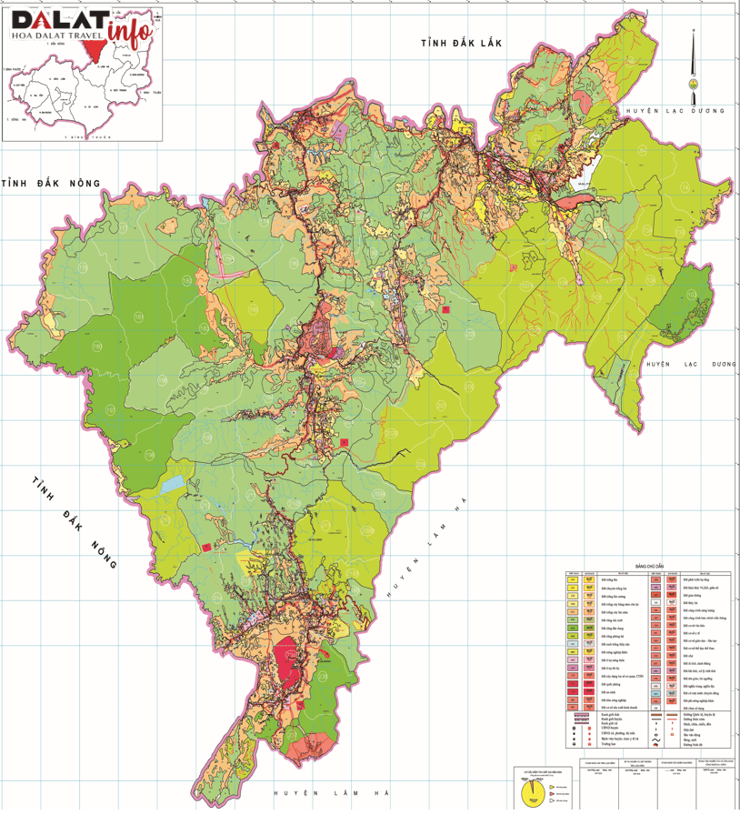 Bản đồ quy hoạch huyện Đam Rông và thông tin quan trọng