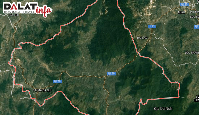 Bản đồ quy hoạch sử dụng đất huyện Đạ Huoai