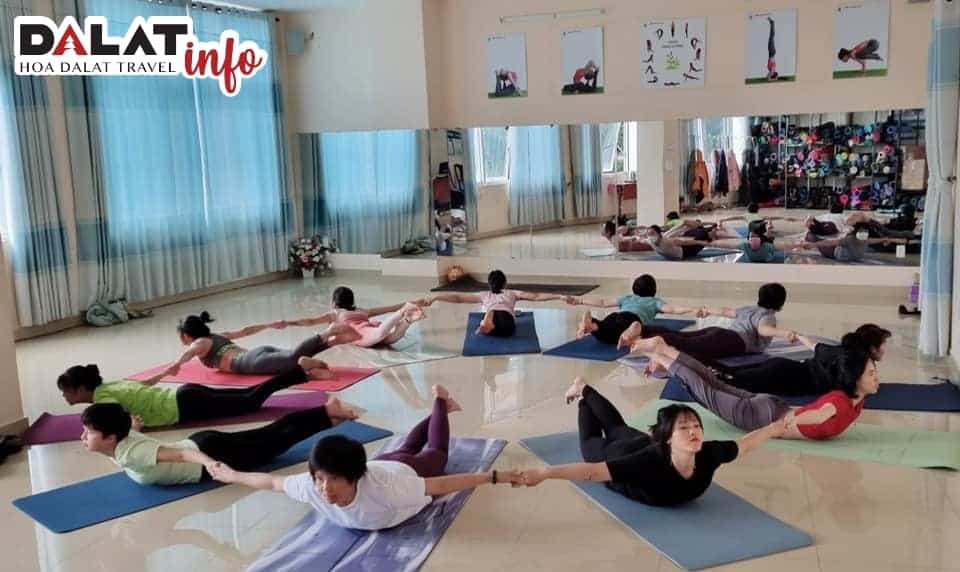Phòng tập của Trung tâm Yoga Đà Lạt