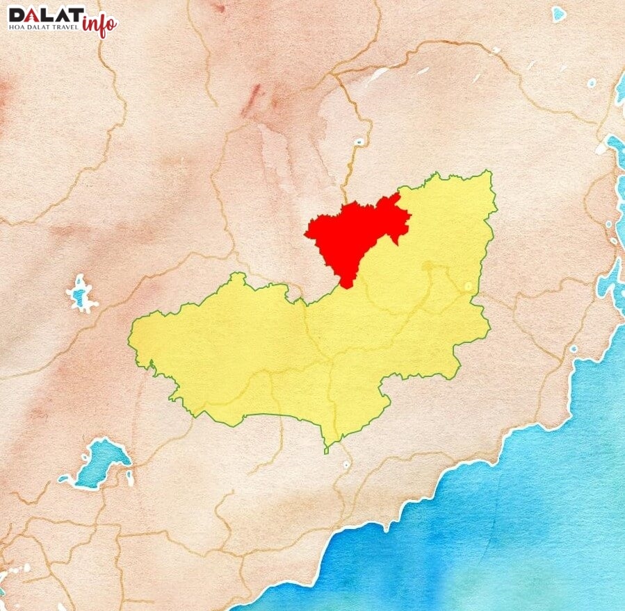 Vị trí địa lý huyện Đam Rông