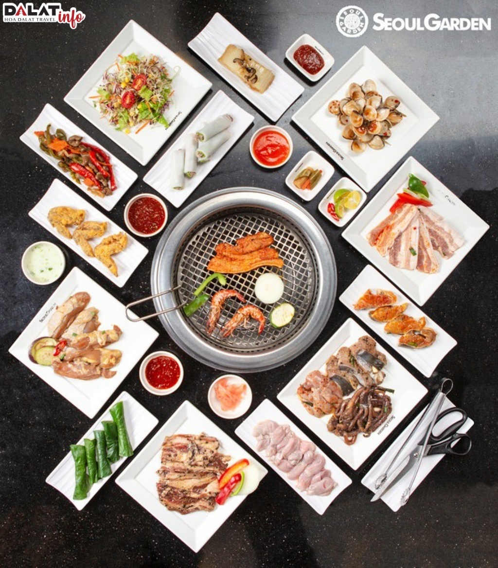 Menu hấp dẫn với nhiều món ăn Hàn Quốc tại Seoul Garden
