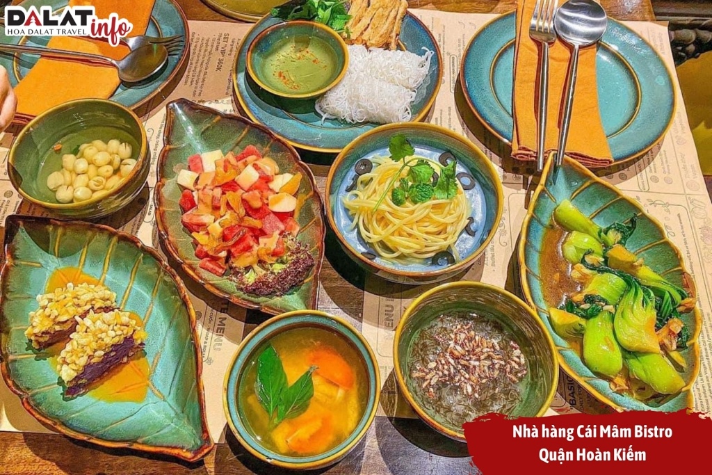Cái Mâm Bistro phục vụ đa dạng các món ăn truyền thống Việt Nam 