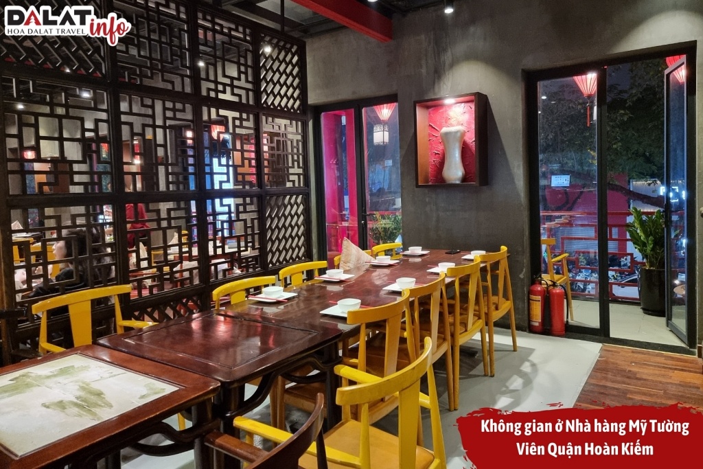 Nhà hàng Mỹ Tường Viên với không gian ẩm thực đậm chất Trung Hoa