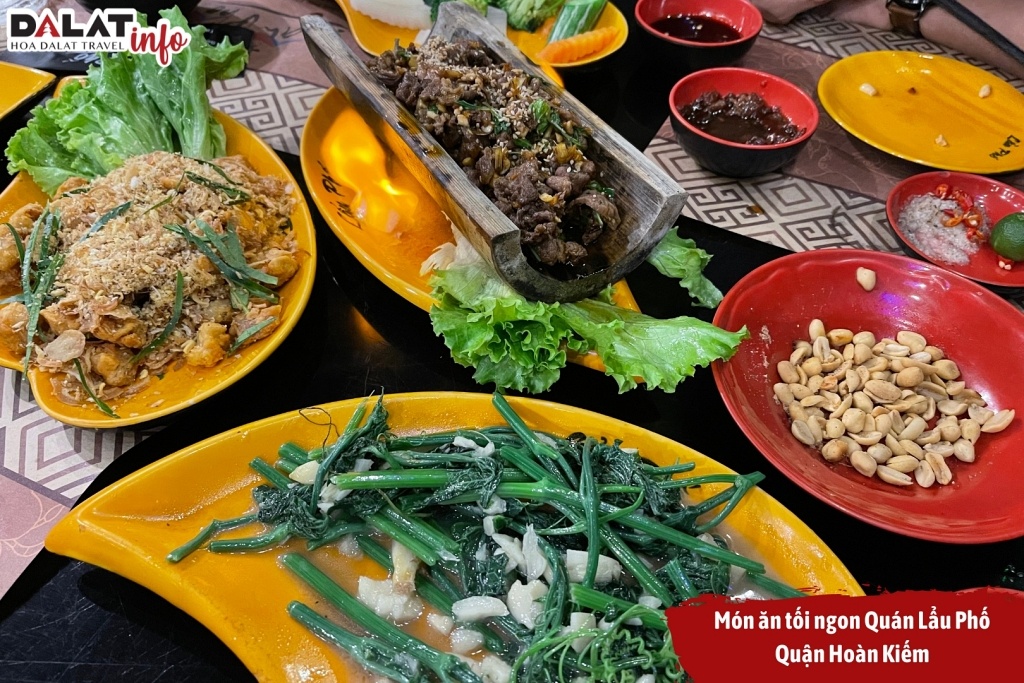 Món ăn ngon hấp dẫn ở Lẩu Phố