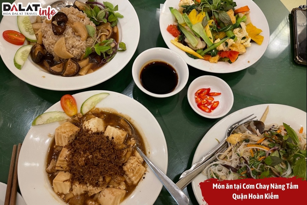 Các món chay Nàng Tấm phong phú mang hương vị Việt Nam, được chế biến công phu